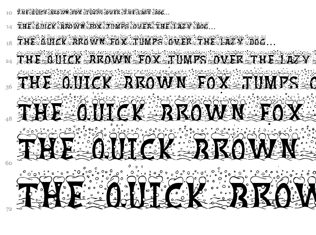 Christmas Snow font waterfall